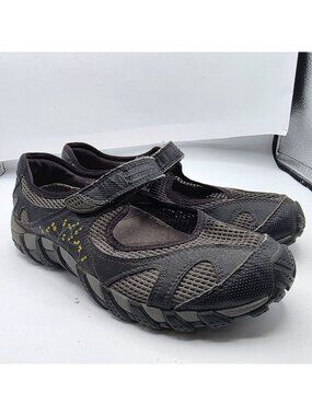 Merrell Waterpro Pandi 2 Mary Jane Womens Size 8 Black Gray Shoes Vibram Hiking